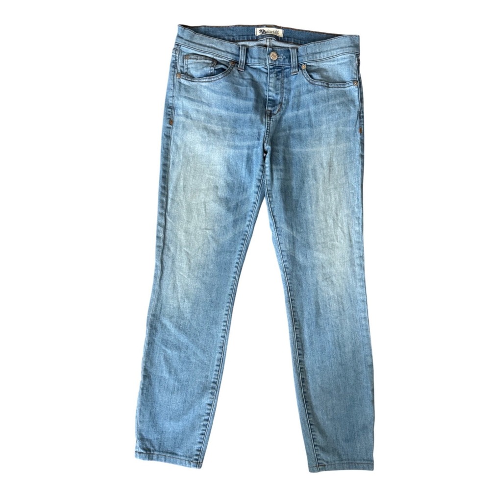 Madewell Woman Blue Denim Skinny Skinny‎ Jeans 92% Cotton Size 29
